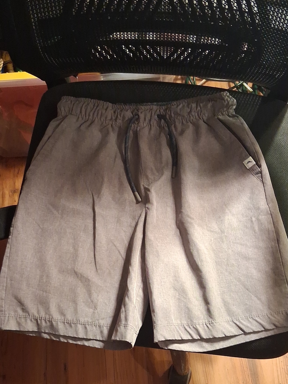Tommy Bahama Active Heather Gray Elastic Waist Shorts